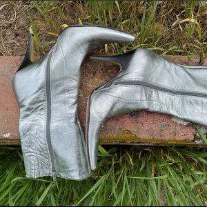 Silver boots